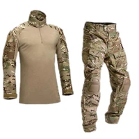 2021 tactical camouflage military uniform clothes suit men us army clothes military combat shirt cargo pants knee pads