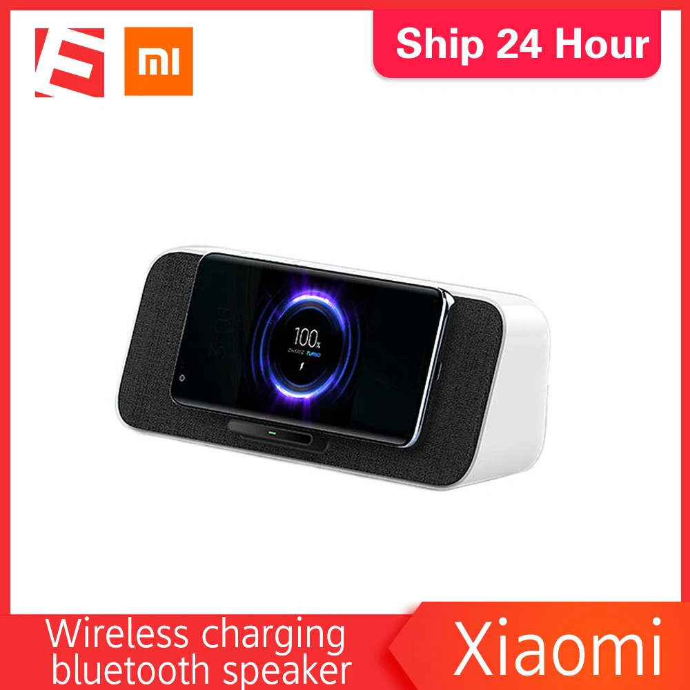 Xiaomi 30 Вт bluetooth 5 0 колонка быстрая Беспроводная зарядка NFC двойной бас динамик 9/10 Pro