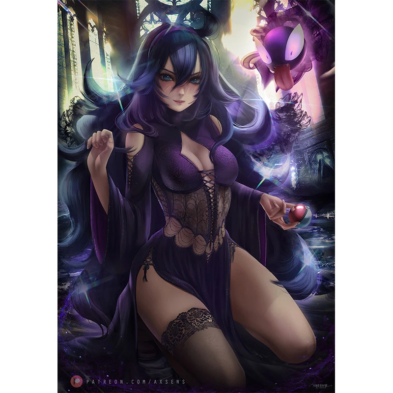 

Sexy Purple Dress Girl Nessa Canvas Painting Custom Print Anime Video Game Comics Art Poster Wall Decoration Picture for Room