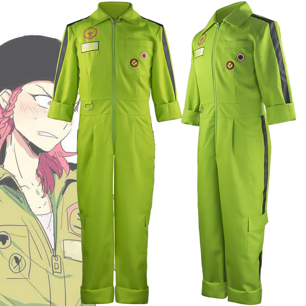 

Super Danganronpa Cosplay Kazuichi Souda Costume Wig Dangan Ronpa Men Women Anime Halloween Jumpsuit Performance Costume C70K161