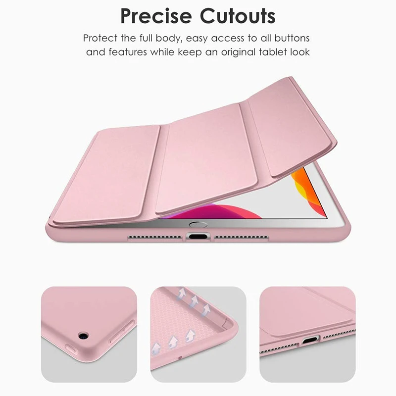 Для iPad Pro 11 12 9 2020 2018 чехол с карандашом мягкие силиконовые чехлы для i Pad 10 2 7-го