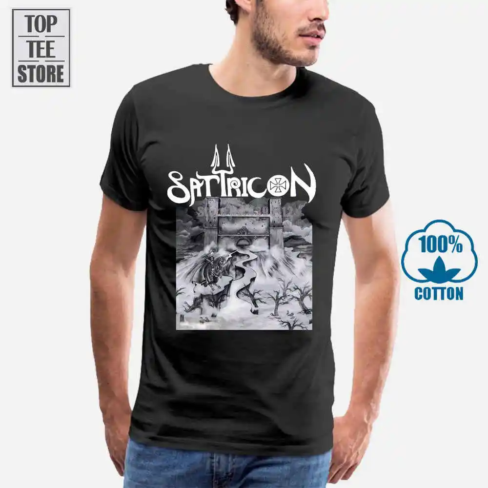 Satyricon Dark Medieval Times 1994 Album Cover T Shirt | Мужская одежда