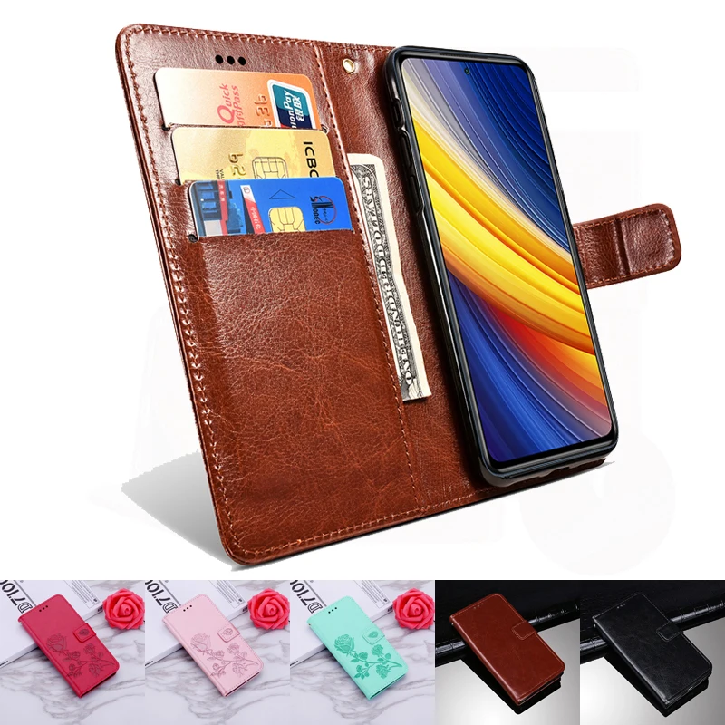 

Phone Cover For Xiaomi Poco X3 Pro Case Protector Stand PU Leather Flip Capa For Poko Little X3 NFC чехол Wallet Magnet Shell