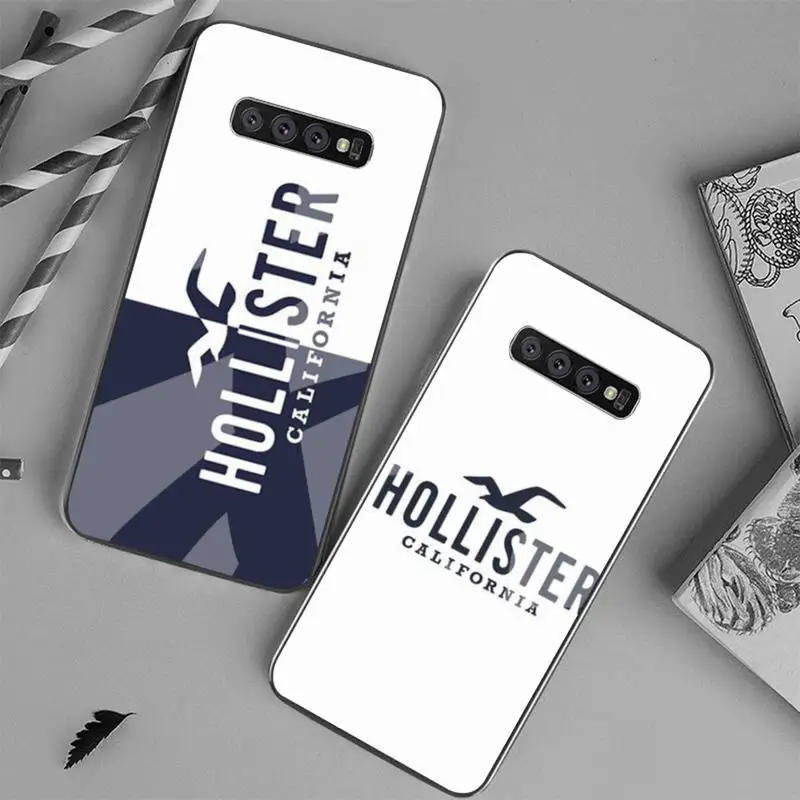 

HOLLISTER Phone Case Tempered Glass For Samsung S6 7 8 9 10 20 Plus Ultra Note8 9 10 10pro