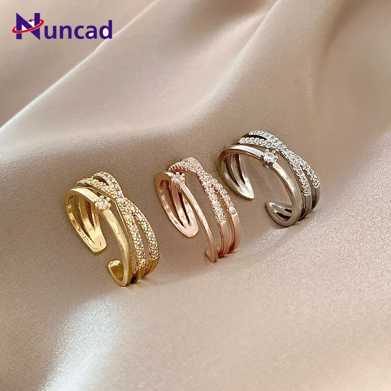 Набор поперечных колец NUNCAD с циркониевым блеском простое и усовершенствованное