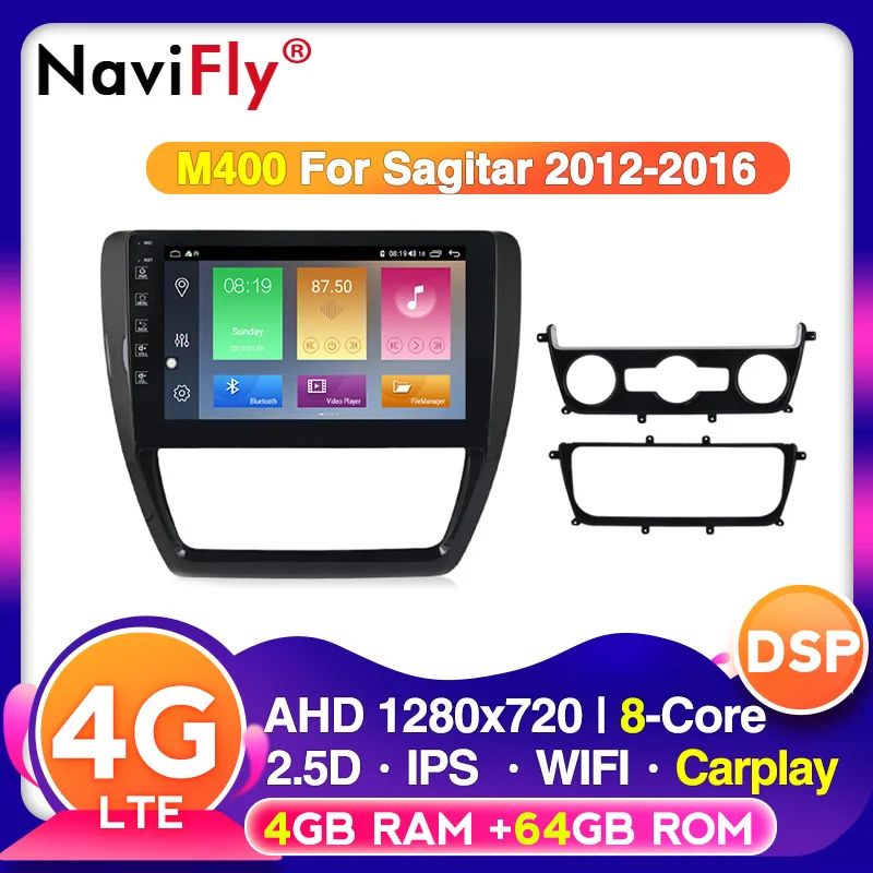Автомобильный мультимедийный плеер DSP IPS Android 10 4 ГБ ОЗУ 64 Гб ПЗУ для VW Volkswagen SAGITAR 2012