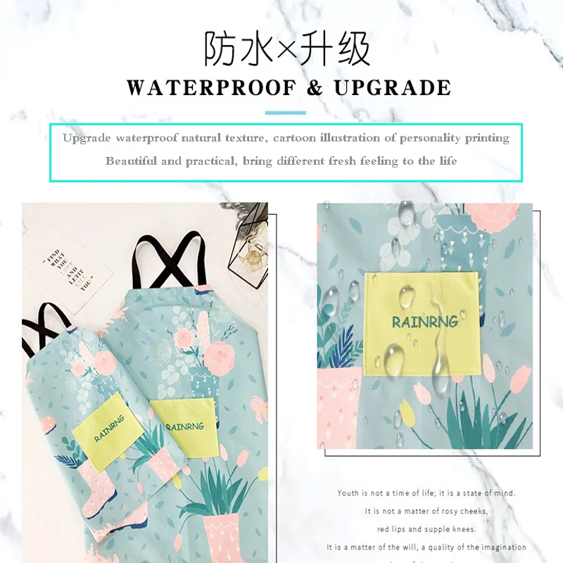 1 шт. водонепроницаемые фартуки без рукавов для родителей и детей льняные