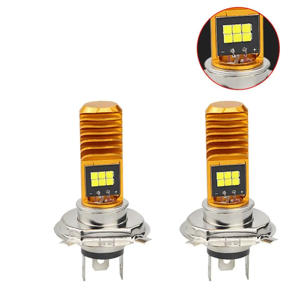 1PC P15D H4 BA20D Led Motorcycle Headlight Bulb P15d 3030LED Scooter Light Lamp Moto Accessories 6000K Ba20d COB |