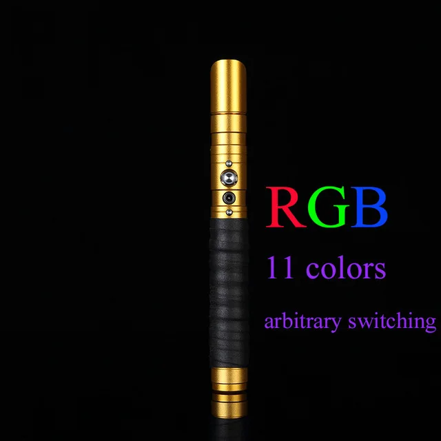 Gold Hilt RGB LGT-ZQR световой меч RGB Jedi sith Light Saber Force FX Lighting Heavy Dueling изменение цвета звук FOC Блокировка металлическая ручка - Цвет: Gold Hilt RGB