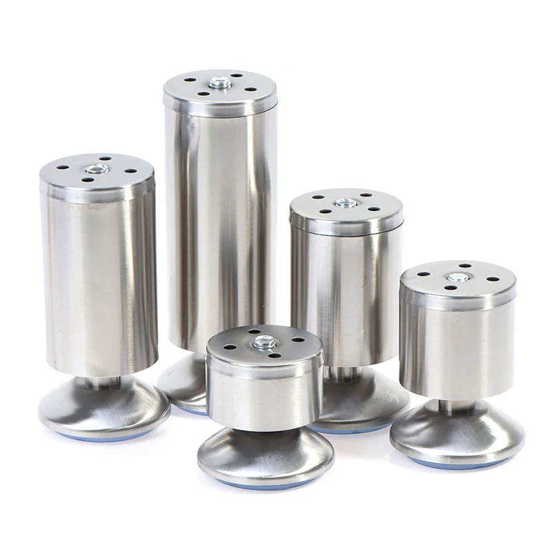 Новые 4 шт. Регулируемый нержавеющая стальные ножки для дивана мебель замены ноги