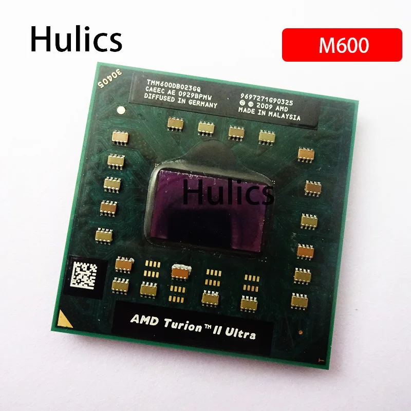 Фото Hulics оригинальный AMD Turion II Ультра двухъядерный мобильный TMM600 M600 TMM600DBO23GQ 2,4G 2M процессор latop процессор разъем S1 №1