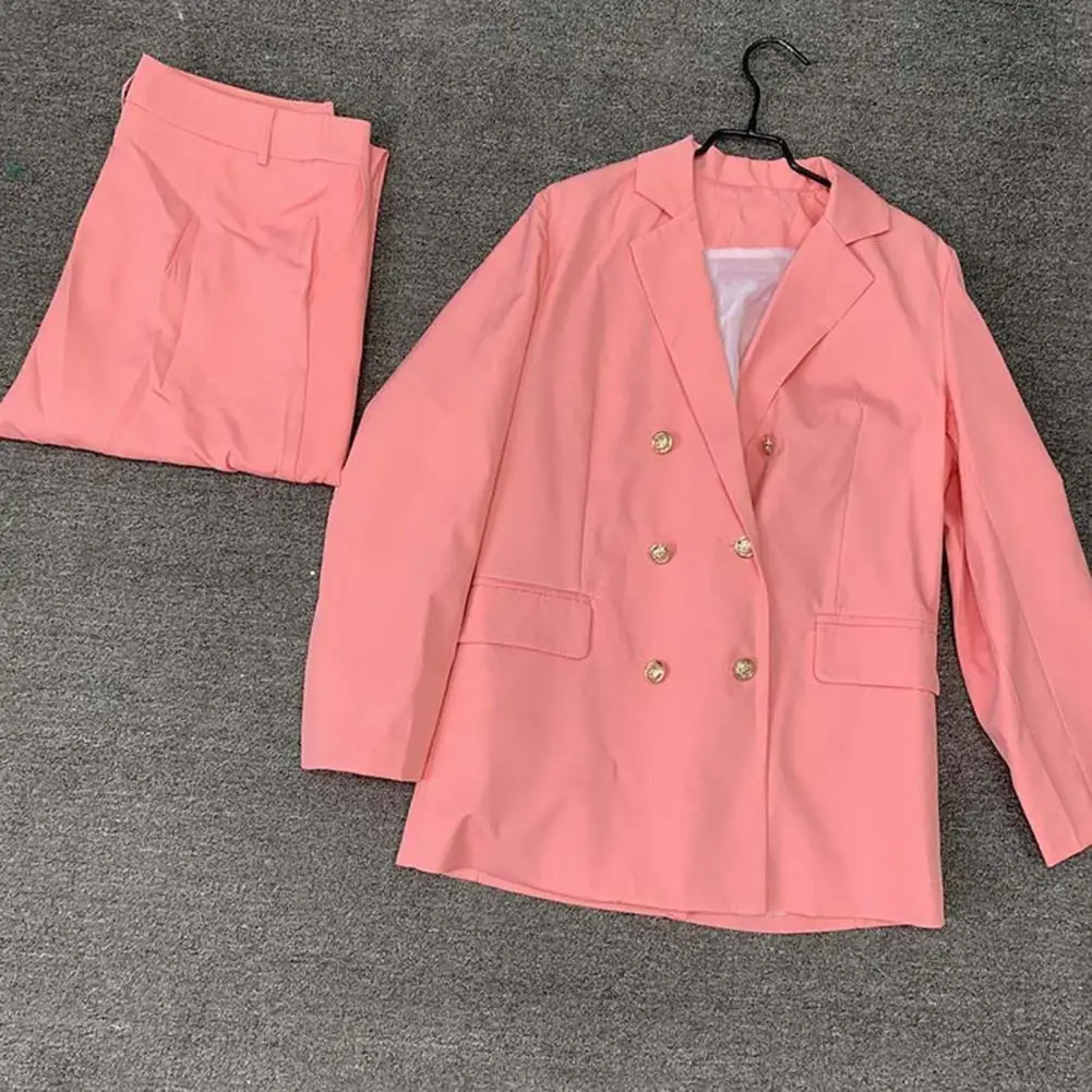 

Floor Length Skin-friendly High Waist Wide Leg Suit Jacket Pants for Autumn Winter