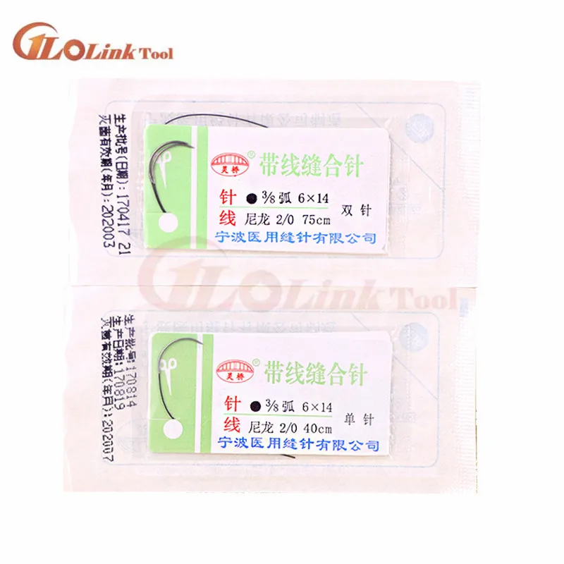 Round Suture needle surgery tool microsurgery nylon monofilament wire round harmless needle surgical instrument 10pc/set