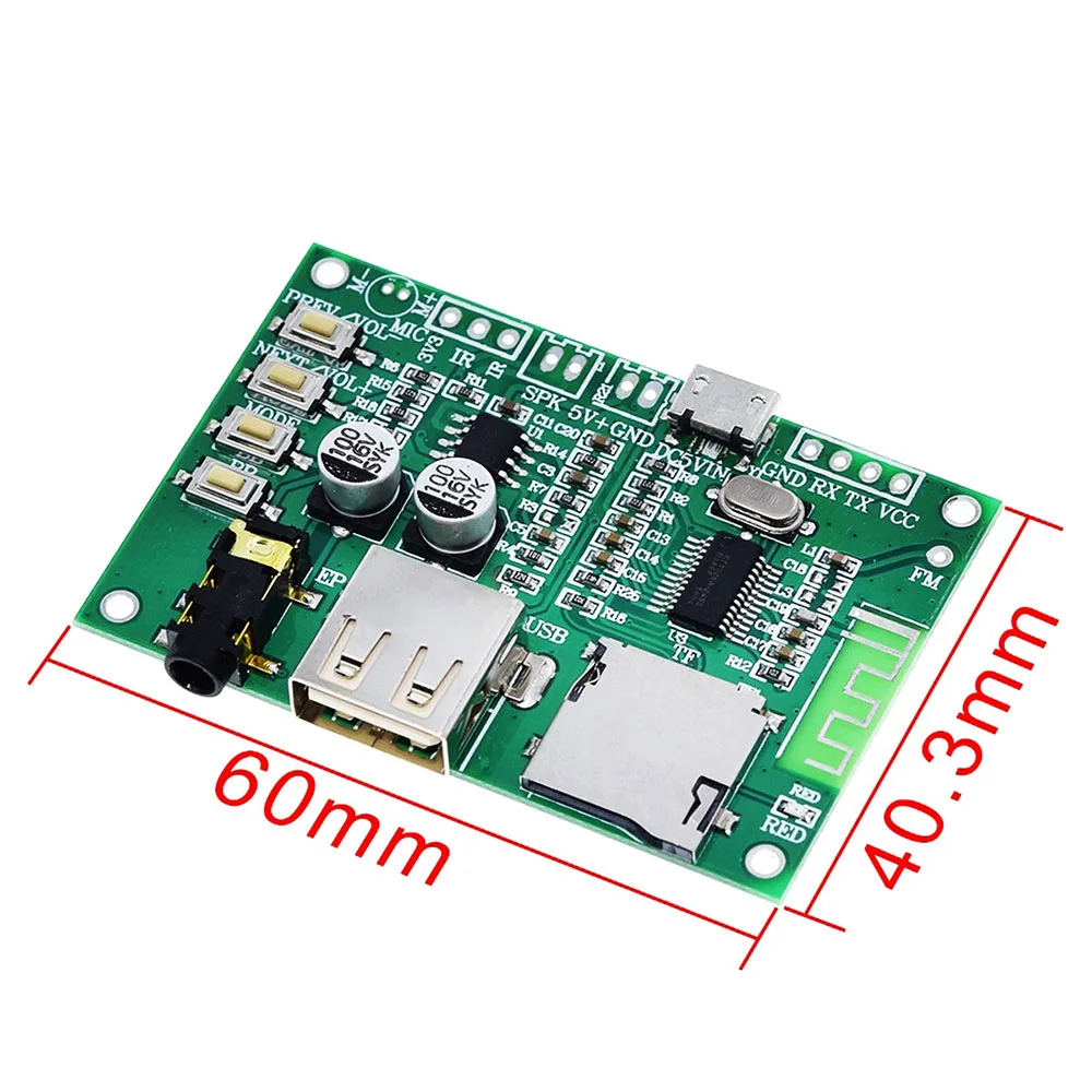 Двухрежимная Плата усилителя мощности Bluetooth BT201 5 0 без потерь Tf-карта U-диск