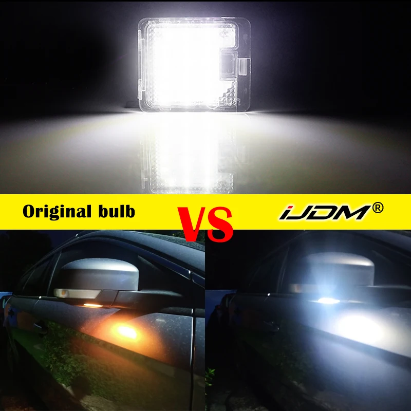 2x CANBUS LED Under Mirror Puddle light for Ford Focus MK3 MK2 Mondeo MKIV MKV Kuga C-Max Escape S-Max Welcome Lamp | Автомобили и