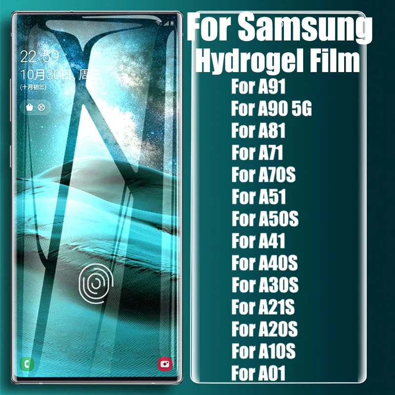 

UGI 5-1PCS Hydrogel Film Soft TPE Protective Cover For Samsung A01 A10S A20S A21S A30S A40S A41 A50S A51 A70S A71 A81 A90 5G A91