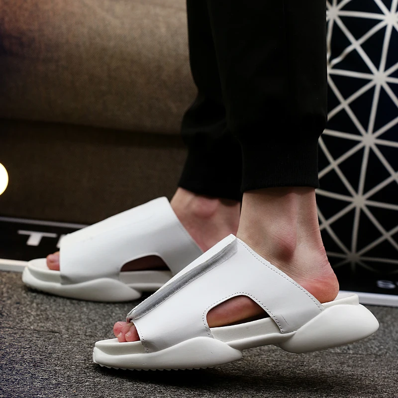 

MR CO Men Rome Flip Flops Luxury Trainers Men Platform Casual Shoes Slippers Slides Summer Flats Cool Street Style Sandals