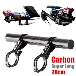bicycle handlebar bracket 20cm gub g202 bike handlebar extender bell extension lamp holder cycle computer mount phone accessorie free global shipping