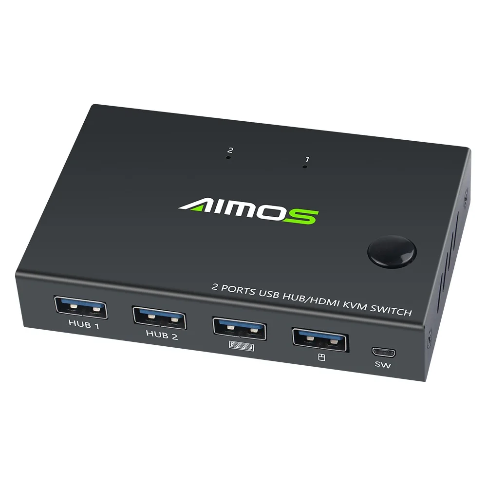 KVM 4K HDMI переключатель 2 в 1 коробка для ПК совместное использование USB мышь и