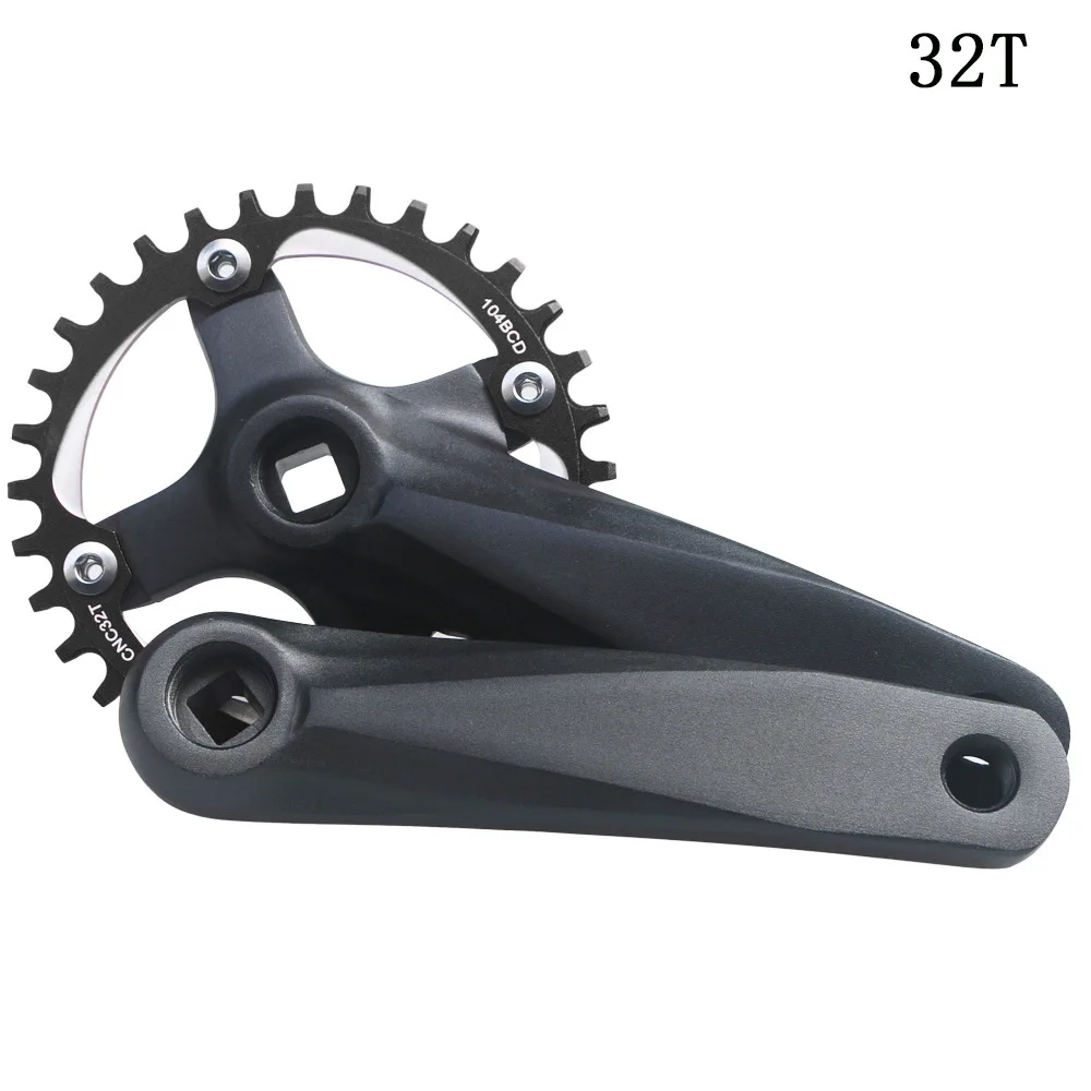 Шатун для горного велосипеда 32T 34T 36T 38T BCD 104 MTB велосипедный кривошипный комплект