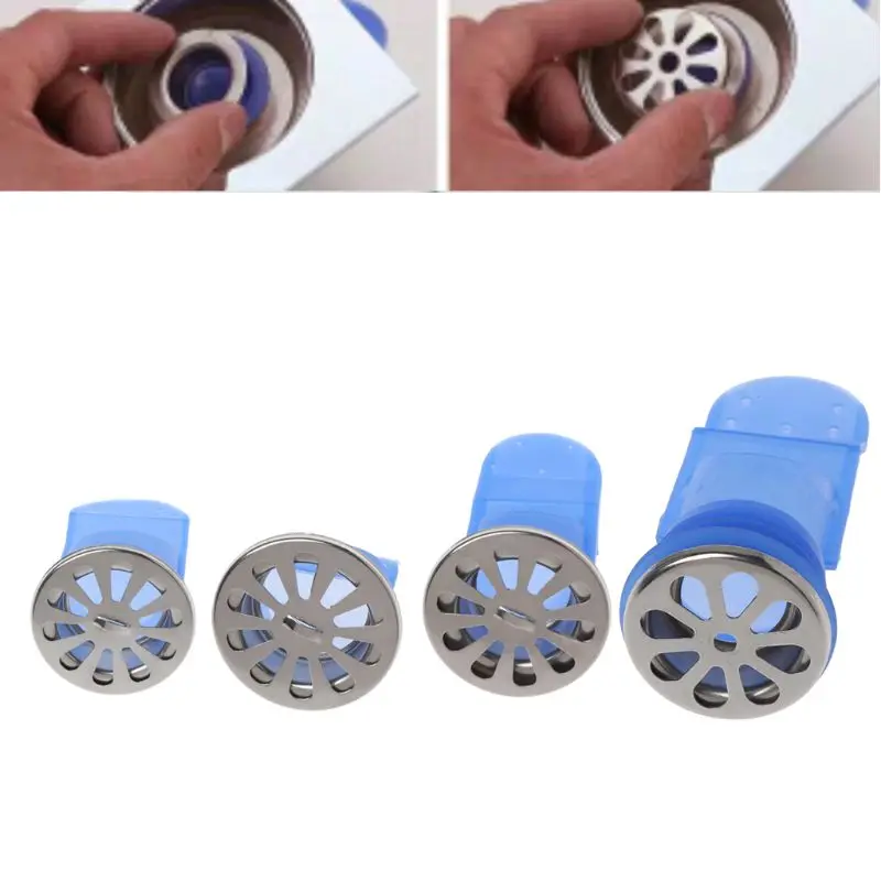 

Drain Valve Check Silicone Kitchen Strainer Bathroom Pipe Sewer Drainer Anti-odor Pest Floor Stainless Steel Drain