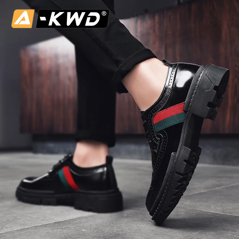 New Fashion Mens Casual Shoes Hot Sale 2019 Breathable Autumn Men Leather Sapatos Homem Simple Lace-up Oxfords | Обувь