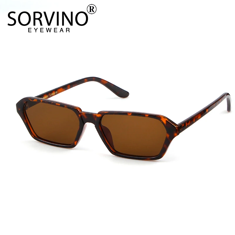 Женские прямоугольные солнцезащитные очки SORVINO в стиле ретро модель 2020 90s модные