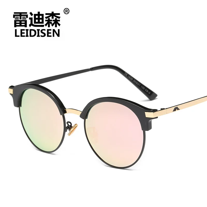 

LEIDISEN Brand Women Sunglasses TR90 Polarized Sunglasses Men Driving Round Sunglasses Female Pink Goggles UV400 Gafas De Sol