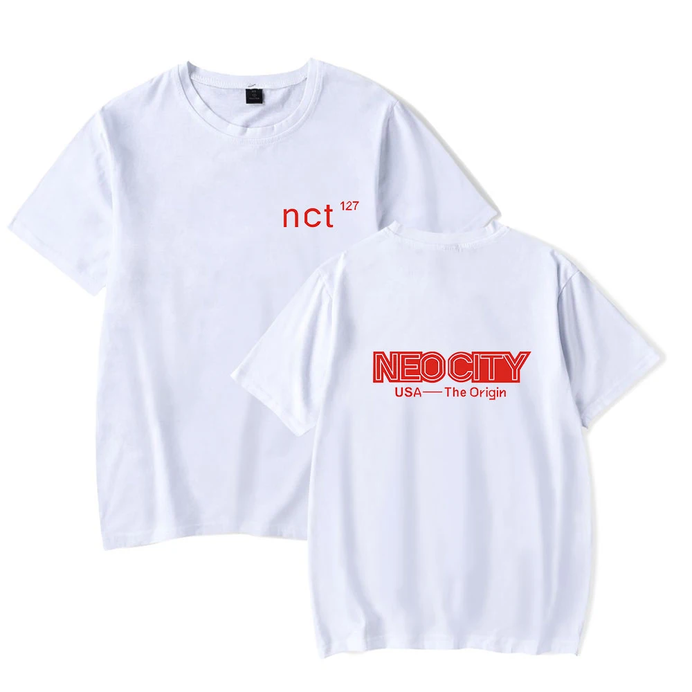 Модные NCT-127 в Корейском стиле футболки высокого качества для мальчиков и девочек