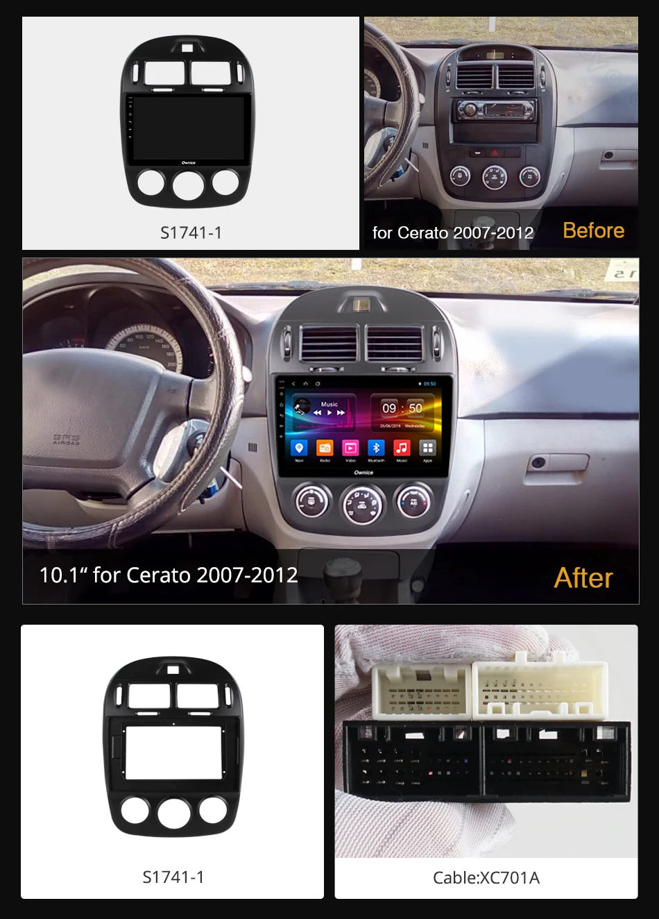 10 1 &quotOwnice K1 K2 K3 K5 K6 Android 9 0 8 ядро автомобильное радио для Kia Cerato 2007 2012 GPS навигация