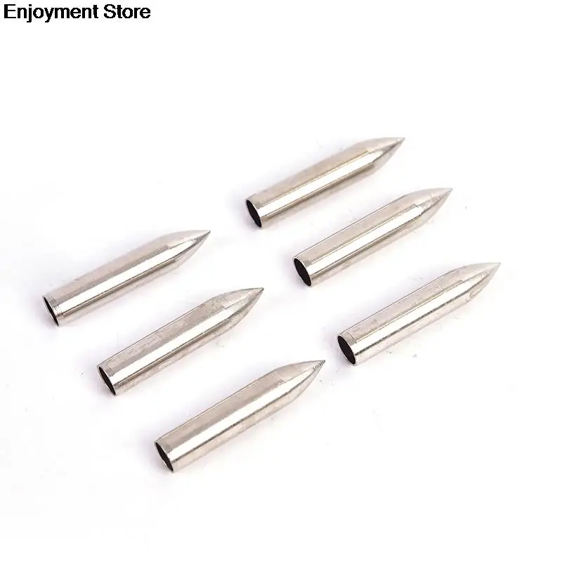 10pcs Archery Arrowhead Tips Thread Carbon Fiber Arrow Compound Bow Target Point Accessories 3cm x 0.6cm | Спорт и развлечения