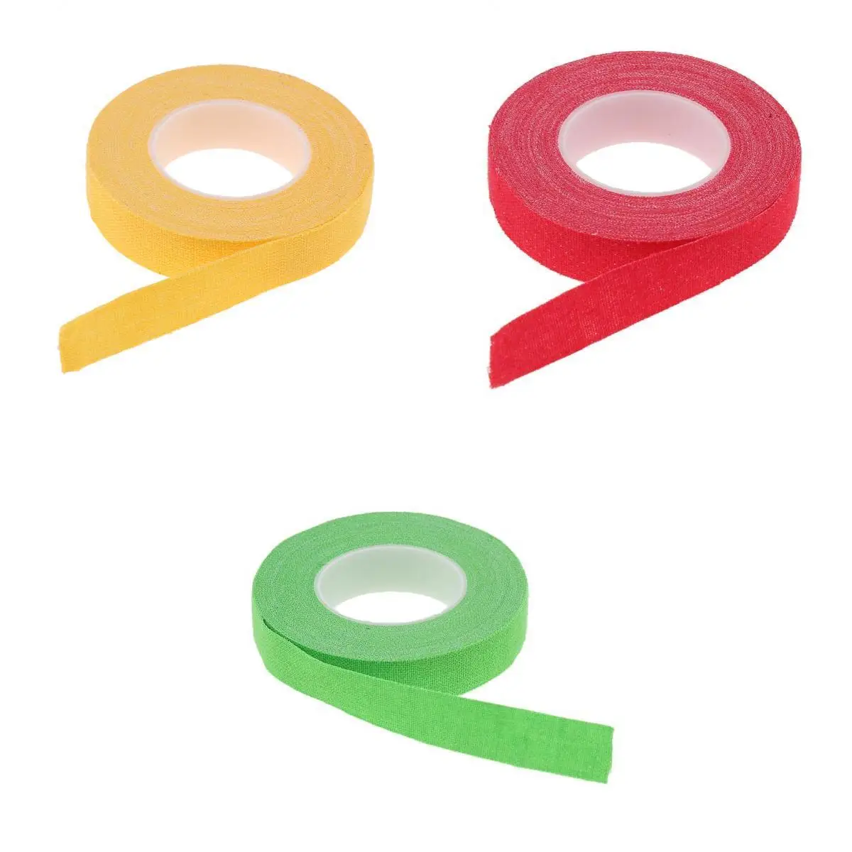 

3 упаковки, клейкая лента для пальцев Guzheng и пипа, зеленая, желтая, красная