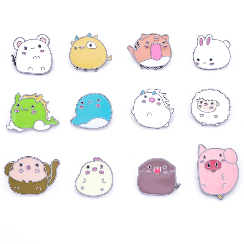 Красивые шпильки броши в виде животных для женщин и мужчин китайские булавки