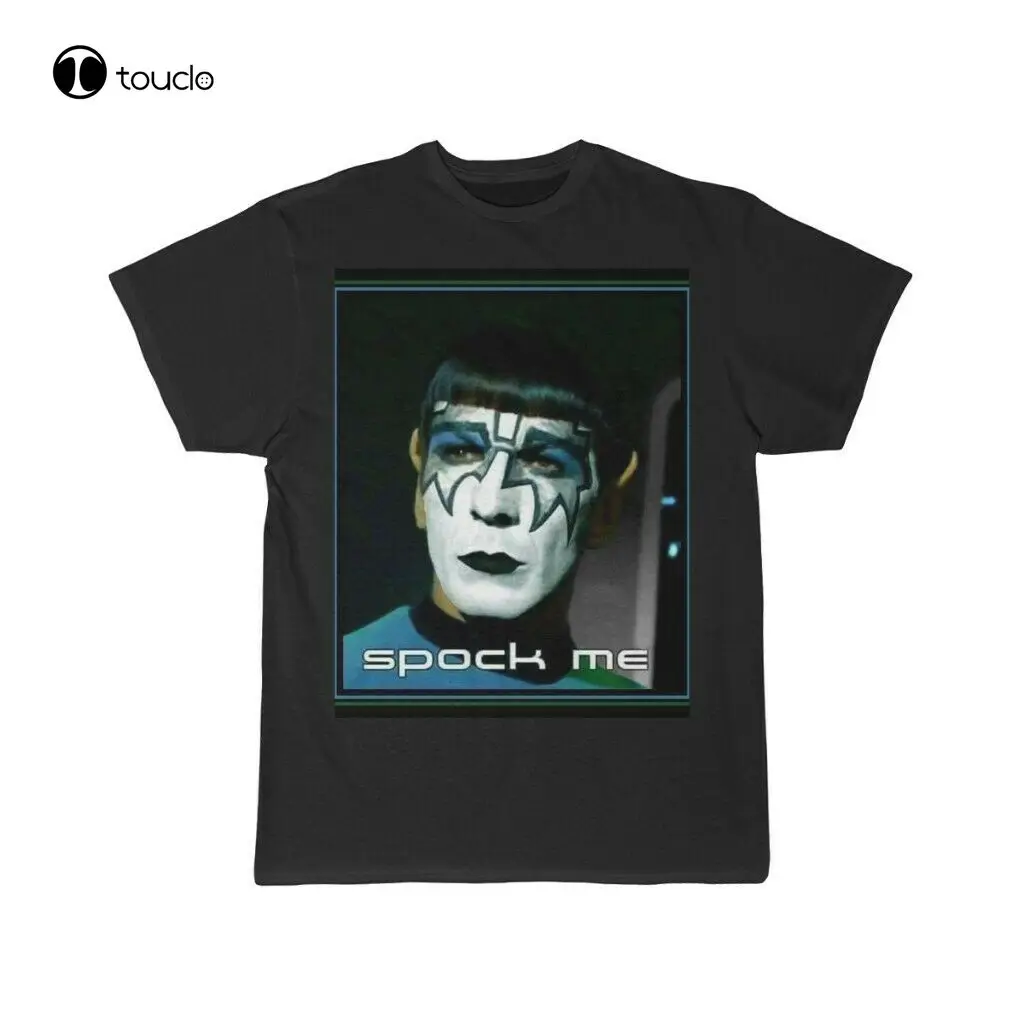 

Star Mr Spock Spock Me In Ace Frehley Kiss Makeup Men'S Short Sleeve Tee Tee Shirt Custom aldult Teen unisex fashion funny new