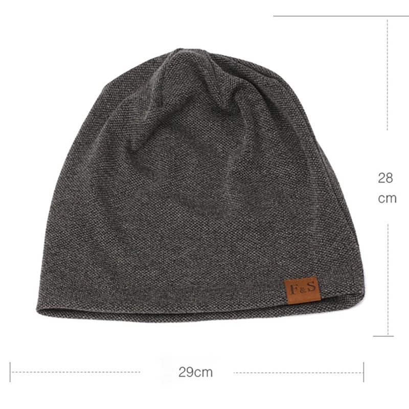 

Beanies Cap Casual Style Cotton Hats Head Warmer Lightweight Thermal Elastic Knitted Cotton Warm Hat Winter Sports Headwear