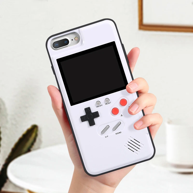 Игровые чехлы для телефонов iphone X XS Max чехол Gameboy ТПУ Рамка цветной экран телефона