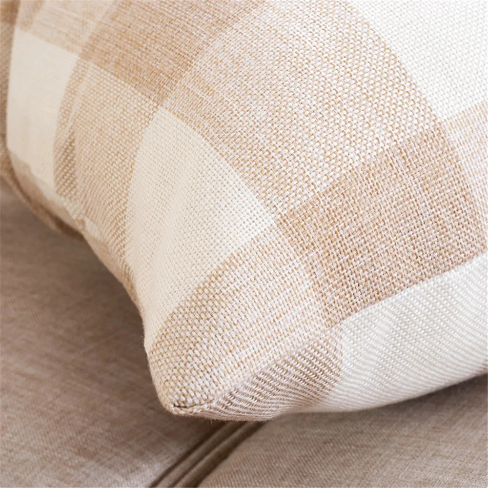 Модный чехол в клетку для дивана кровати домашний декор 45x45 подушки украшение