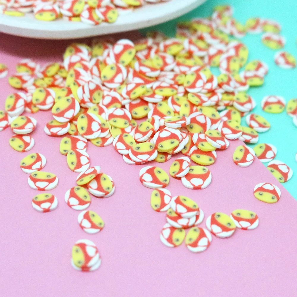 50g Japanese Anime Totoro Girl Polymer Slices Hot Clay Sprinkles for Slime Filling Material DIY Craft Nail Art Decoration 5mm - купить по