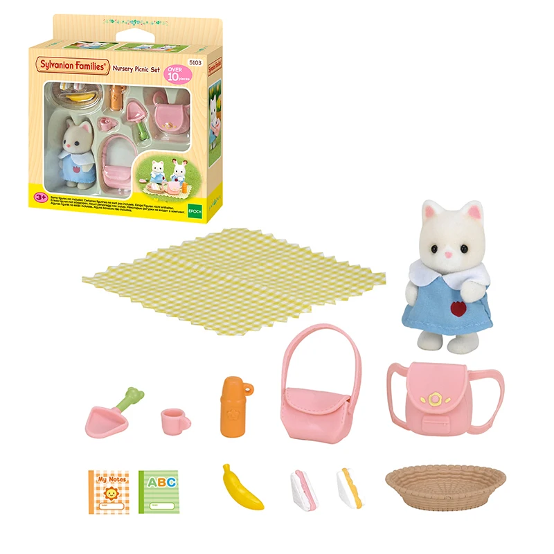 Sylvanian Family Dollhouse детский набор для пикника с 1 фигурой и аксессуарами игровой