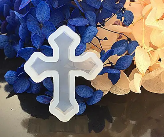 Новинка 1 шт. крест Форма Подвески ремесла Сделай Сам прозрачный УФ Смола жидкого