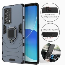 For OPPO Reno6 Pro 5G Case For Reno6 Pro 5G Cover Cases Shockproof Silicone Armor PC Protective Phone Bumper For Reno6 Pro 5G
