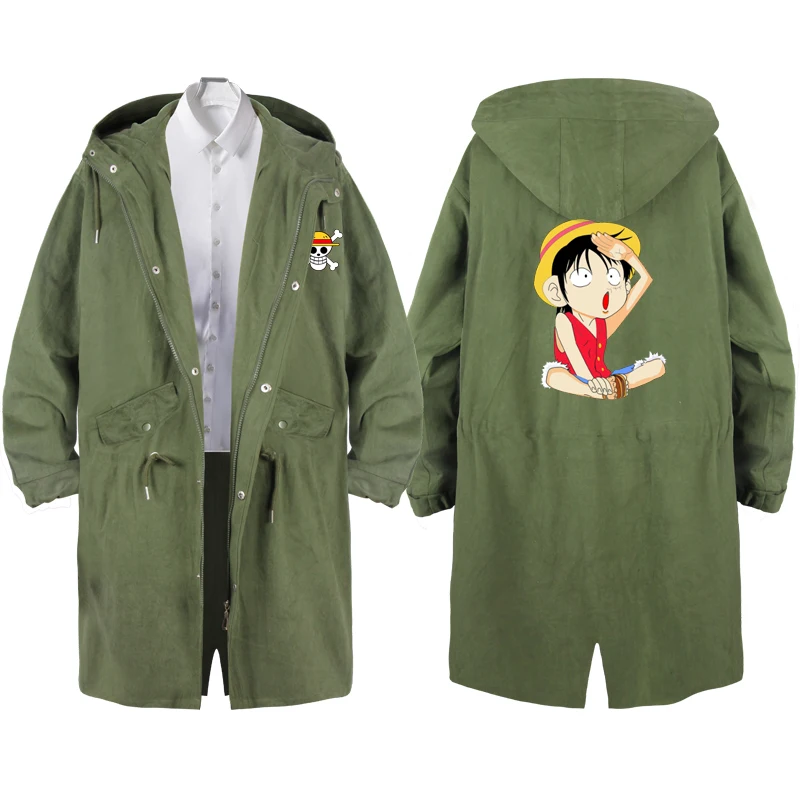 Цельная толстовка с капюшоном Luffy Zoro Portgas · D Ace пальто Модная хлопковая на молнии