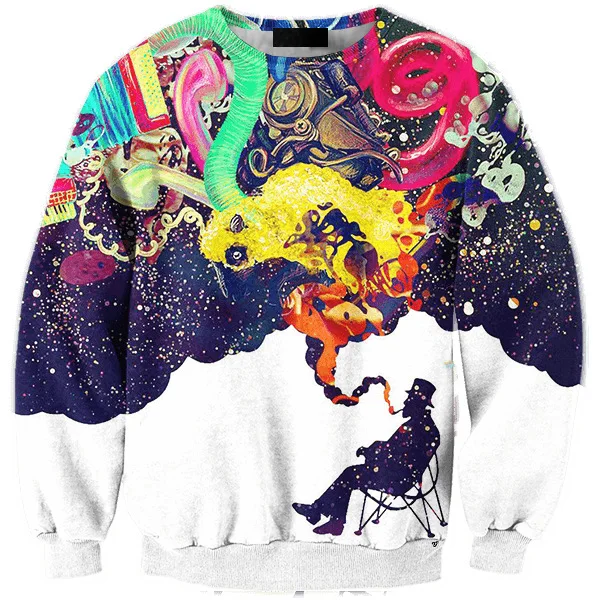 Мужская 3D печать с длинными рукавами трубы chi whim старый человек здоровья одежда