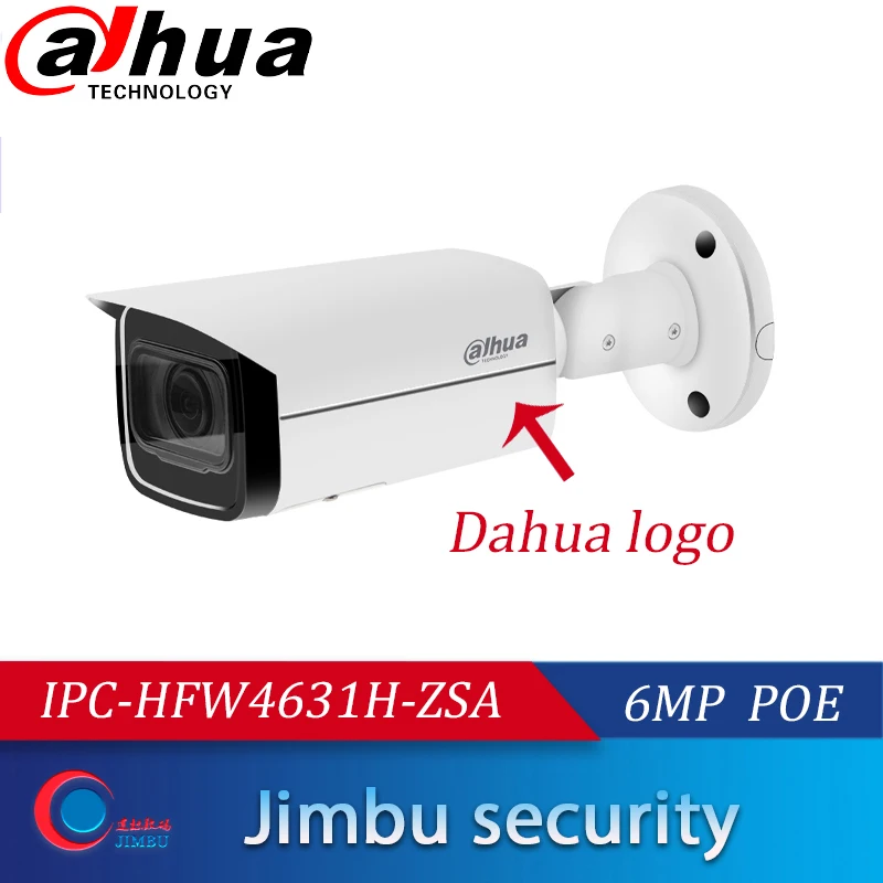IPC-HFW4631H-ZSA Dahua POE 6MP 2,7-13,5 мм со встроенным микрофоном, слот для sd-карты, камера безопасности WDR 3DNR MIC H.265 Bullet IPCamera