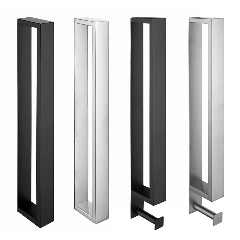 

Bathroom Stainless Steel Towel Rack Self-Adhesive Wall Mounted Washcloth Holder