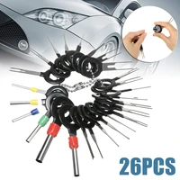 26pcs stainless steel wiring connector extractor kit professioanl car terminal removal tool release pin repairing tools