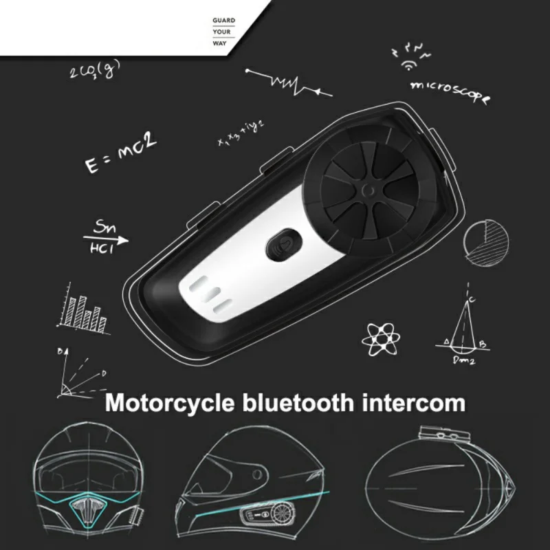 Горячая новинка M6 Bluetooth гарнитура водонепроницаемый мотоциклетный шлем домофон
