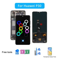super amoled for huawei p30 lcd ele l29 ele l09 ele al00 display touch screen digitizer replacement parts for huawei p30 screen