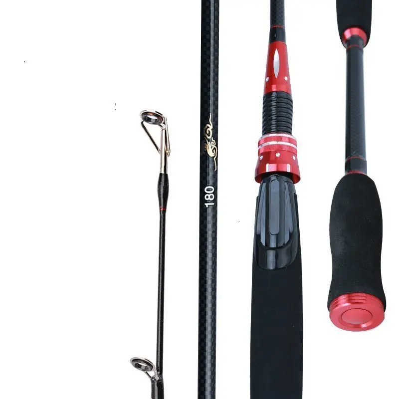 2 наконечника телескопическая карбоновая спиннинговая Удочка M/ML power casing Rod Canne spinng Leurre спиннинговая удочка для рыбалки 1,8 м/2,1 М