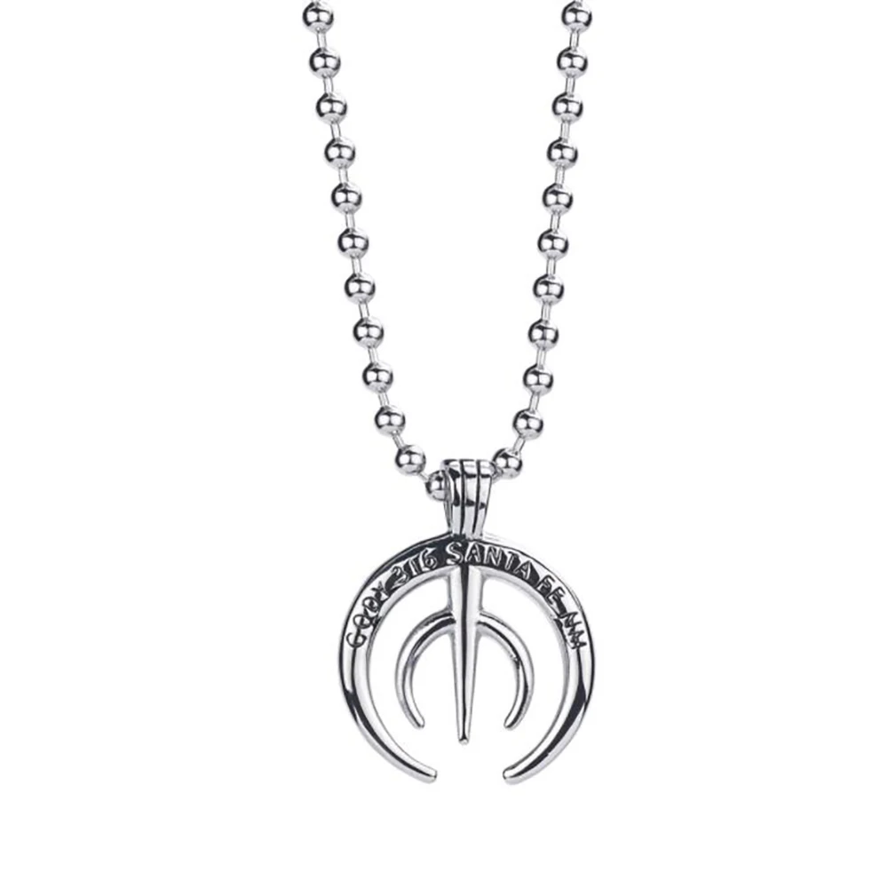 

Stainless Steel Vintage Trident Poseidon Weapon Pendant Necklace Jewelry For Men Punk Rock Gift with Bead Chain